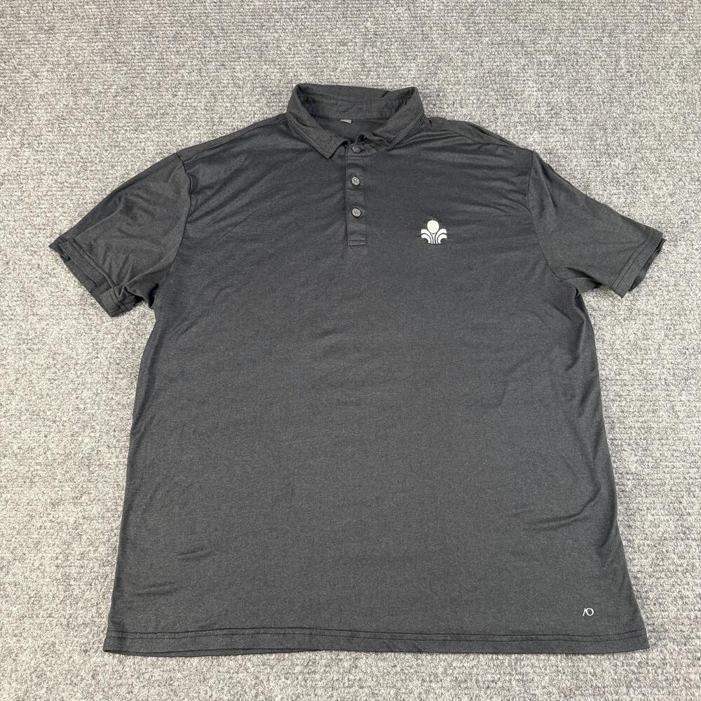Anderson Ord Polo Shirt Mens XL Black Logo Golf Performance